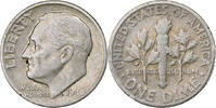 États-Unis Dime Roosevelt Dime, U.S. Mint, Argent, KM:195 -