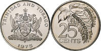 Trinité-et-Tobago 25 Cents TRINIDAD & TOBAGO, Franklin Mint, Copper-nickel, KM:28 -