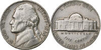 États-Unis 5 Cents Jefferson Nickel, U.S. Mint, Cupro-nickel -