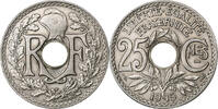 France 25 Centimes Lindauer, Nickel, Gadoury:379, KM:867 -