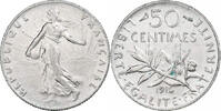 France 50 Centimes Semeuse, Paris, TTB, Argent, KM:854, Gadoury:420 -