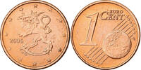 Finlande Euro Cent Vantaa, Cuivre plaqué acier, KM:98 -