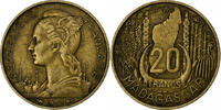 Madagascar 20 Francs Paris, Bronze-Aluminium, KM:7 -