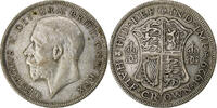 Grande-Bretagne 1/2 Crown George V, Argent, KM:835 -
