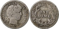 États-Unis Dime Barber Dime, U.S. Mint, Argent, KM:113 -
