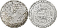 France 10 Euro Pays de la Loire, Paris, Argent, KM:1665 -
