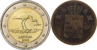 Lettonie 2 Euro Black Stork, Vilnius, Bimétallique -