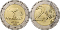 Lettonie 2 Euro Black Stork, Vilnius, Bimétallique -