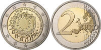 Belgique 2 Euro 30 Years of European Union Flag, Bruxelles -