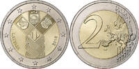 Lettonie 2 Euro 100th Anniversary of the Baltic States, Vilnius -