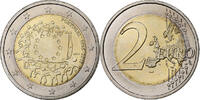 Portugal 2 Euro 30 Years of European Union Flag, Lisbonne -