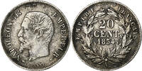 France 20 Centimes Napoléon III, Napoléon III, Paris, Argent -