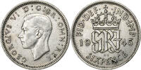 Grande-Bretagne 6 Pence George VI, Argent, KM:852 -