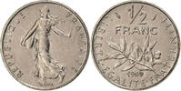 France 1/2 Franc Semeuse, Paris, Nickel, Gadoury:429, KM:931.1 -