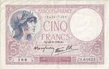 France 5 Francs Violet, 1939-08-24, S.61633 188 -