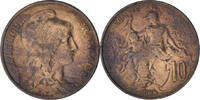 France 10 Centimes Monnaie, Dupuis, Paris, Bronze, Gadoury:277 -