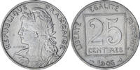 France 25 Centimes Patey, Paris, Nickel, Gadoury:362, KM:855 -