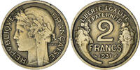 France 2 Francs Morlon, Bronze-Aluminium, Gadoury:535, KM:886 -