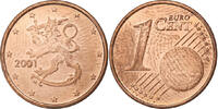Finlande Euro Cent Vantaa, Cuivre plaqué acier, KM:98 -