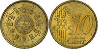Portugal 10 Euro Cent Lisbonne, Laiton, KM:743 -