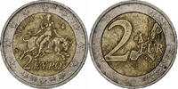 Grèce 2 Euro Athènes, Bimétallique, KM:188 -