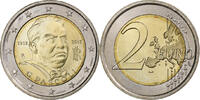 Italie 2 Euro Giovanni Pascoli, Rome, Bimétallique, KM:355 -