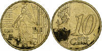 France 10 Euro Cent Paris, Laiton, B, KM:254 -