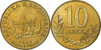 Albanie 10 Lekë Rome, Bronze-Aluminium, KM:77 -
