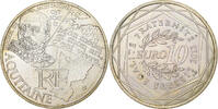France 10 Euro Euros des régions, Aquitaine, Monnaie de Paris, Argent -