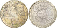 France 10 Euro Picardie, Paris, Argent, Gadoury:EU514, KM:1882 -