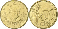 Cité du Vatican 50 Euro Cent Benedict XVI, Rome, Laiton, KM:380 -