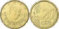 Cité du Vatican 20 Euro Cent Benedict XVI, Rome, Laiton, KM:379 -