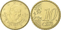 Cité du Vatican 10 Euro Cent Benedict XVI, Rome, Laiton, KM:378 -