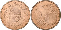 Cité du Vatican 5 Euro Cent Benedict XVI, Rome, Cuivre plaqué acier -