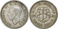 Grande-Bretagne 3 Pence George VI, Argent, KM:848 -