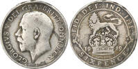 Grande-Bretagne 6 Pence George V, Argent, B, KM:813 -