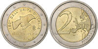 Italie 2 Euro Rome, Bimétallique, KM:338 -