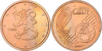 Finlande 2 Euro Cent Vantaa, Cuivre plaqué acier, KM:99 -