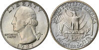 États-Unis Quarter Washington Quarter, U.S. Mint, Cupronickel plaqué -