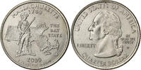 États-Unis Quarter Massachusetts, Denver, Cupronickel plaqué cuivre -