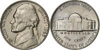 États-Unis 5 Cents Jefferson Nickel, U.S. Mint, Cupro-nickel -