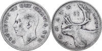 Canada 25 Cents George VI, Ottawa, Argent -