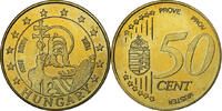 Hongrie 50 Euro Cent Essai-Trial, Laiton -