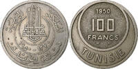 Tunisie 100 Francs Muhammad al-Amin Bey, Cupro-nickel -