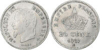 France 20 Centimes Napoléon III, Napoléon III, Strasbourg, Argent -