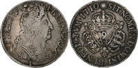 France Ecu Louis XIV, Écu aux 3 couronnes, Rennes, Argent -