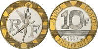 France 20 Francs Mont Saint Michel, Paris, BE, Tri-Metallic -