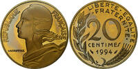 France 20 Centimes Marianne, Paris, BE, Bronze-Aluminium -