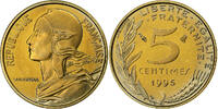 France 5 Centimes Marianne, Paris, Proof / BE, Bronze-Aluminium -
