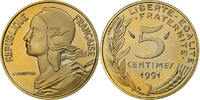 France 5 Centimes Marianne, Paris, BE, Bronze-Aluminium -
